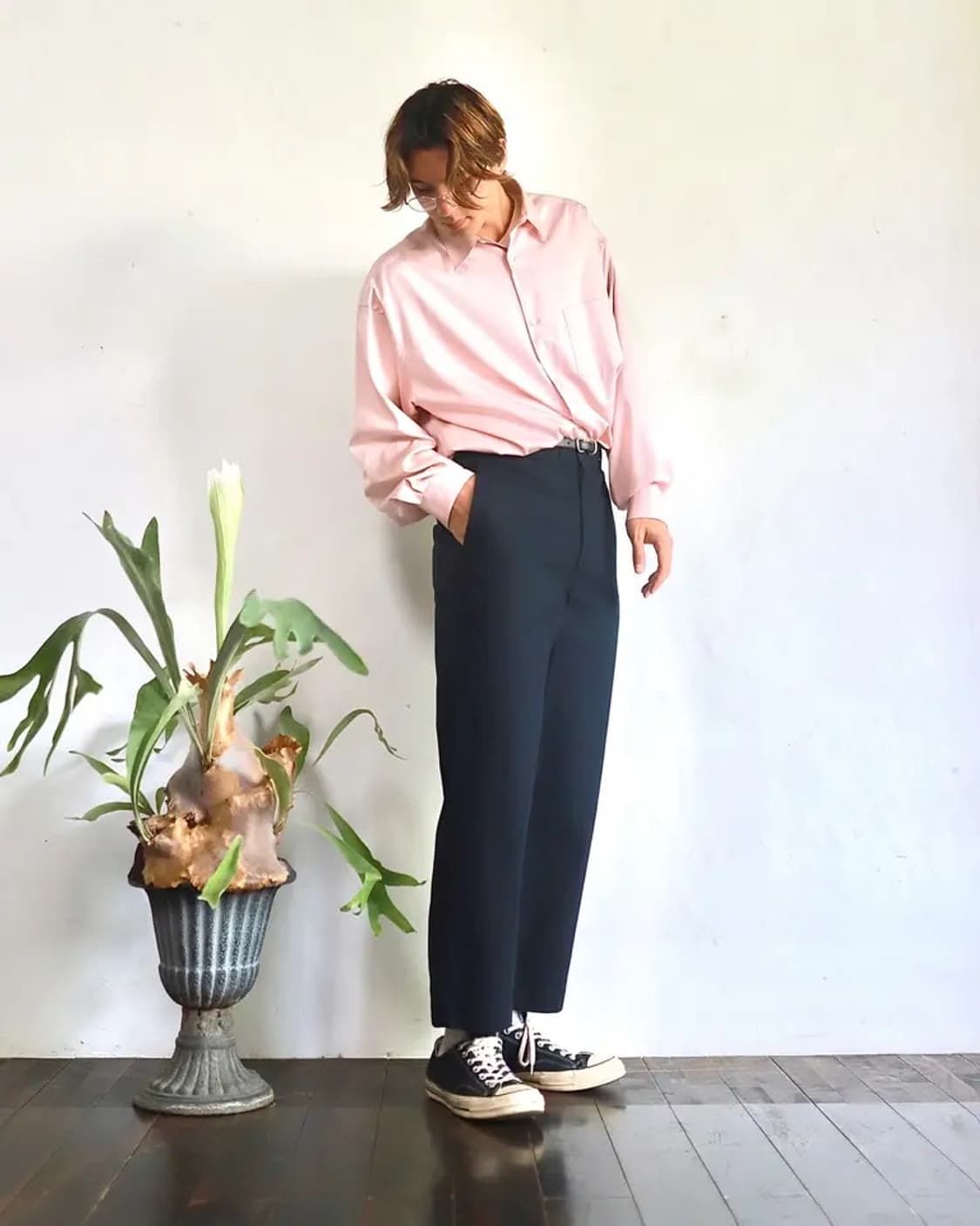 (3)아프레쎄 24ss 워크 치노 팬츠 네이비  상품이미지3