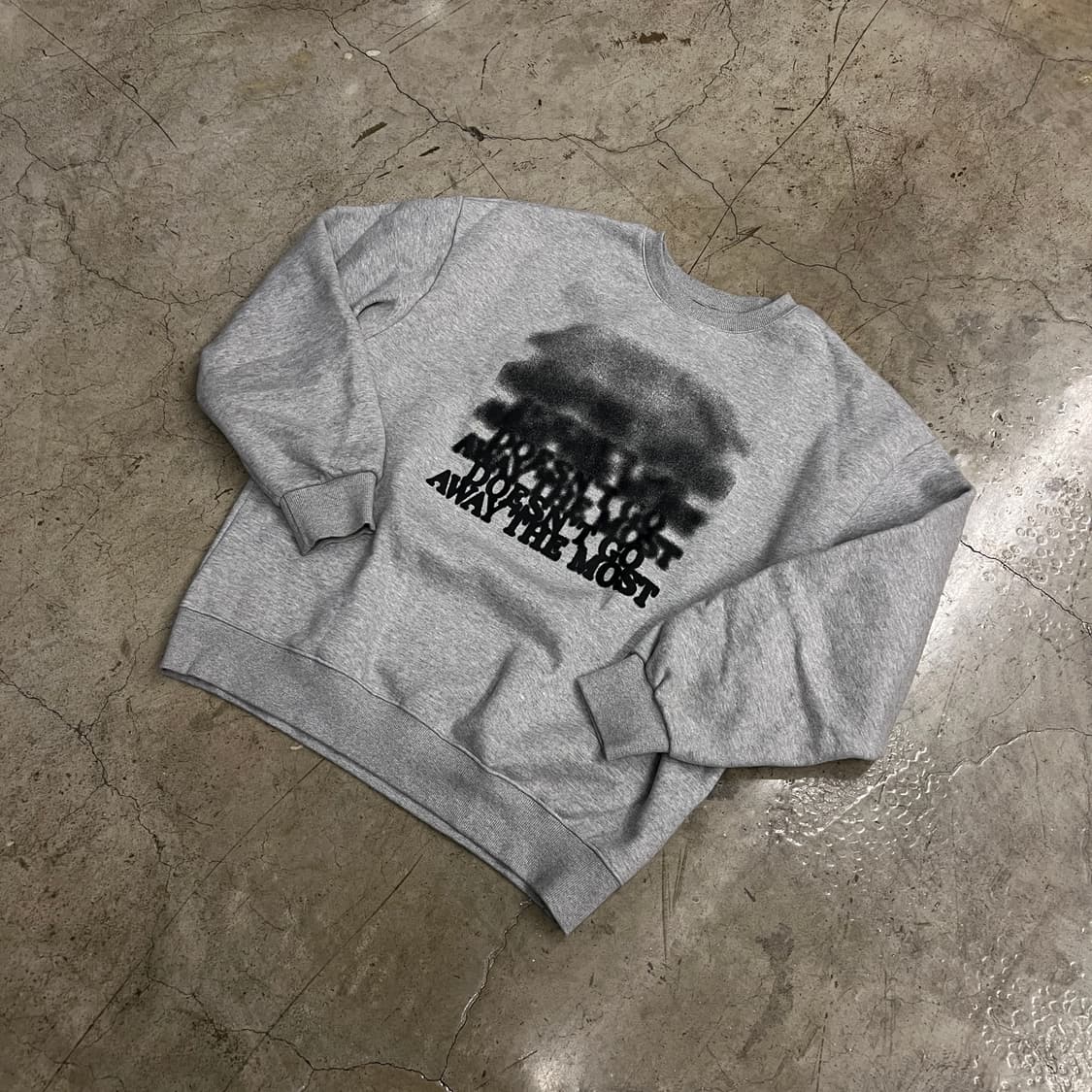 라이크더모스트 그레이 스웨트셔츠 XL (기모) 상품이미지2