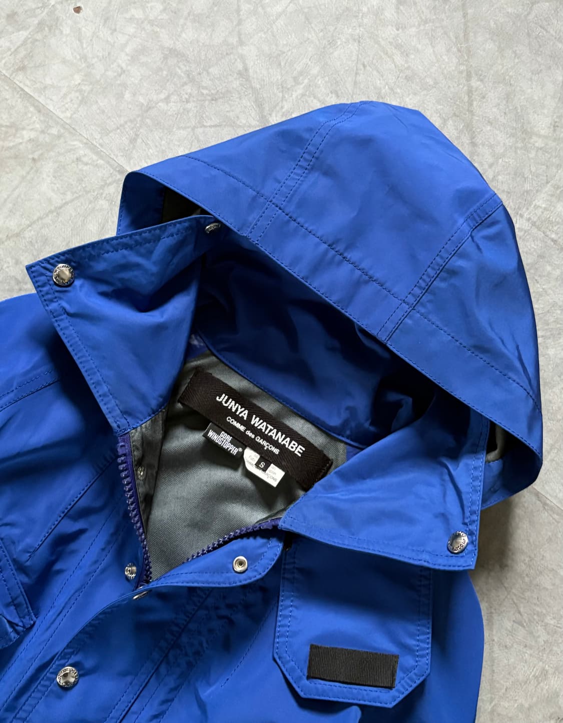 Junya Watanabe 준야 와타나베 윈드스토퍼 블루 후드 자켓 상품이미지4