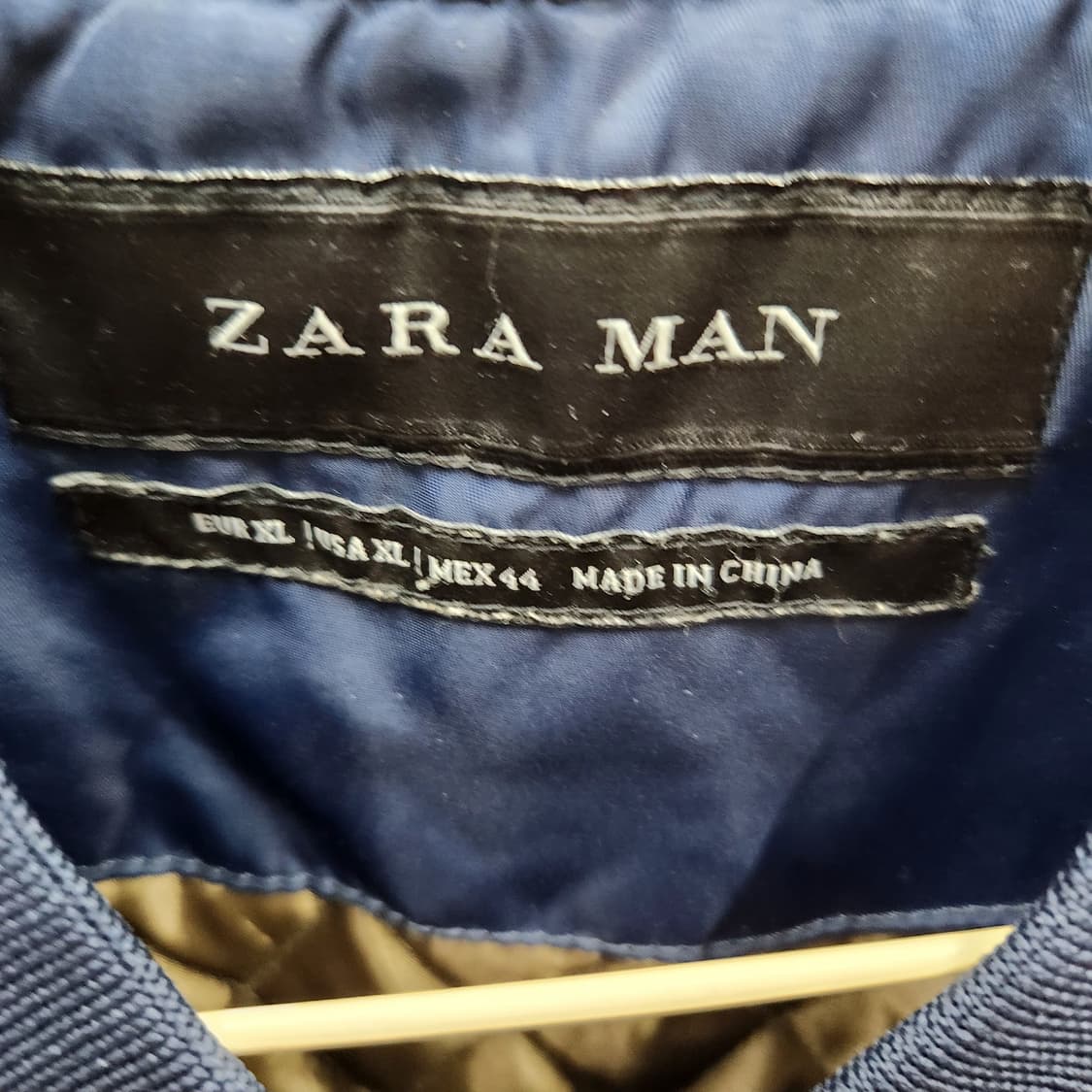 자라 ZARA 레터링 퀄팅 항공점퍼 XL(XL) 상품이미지5