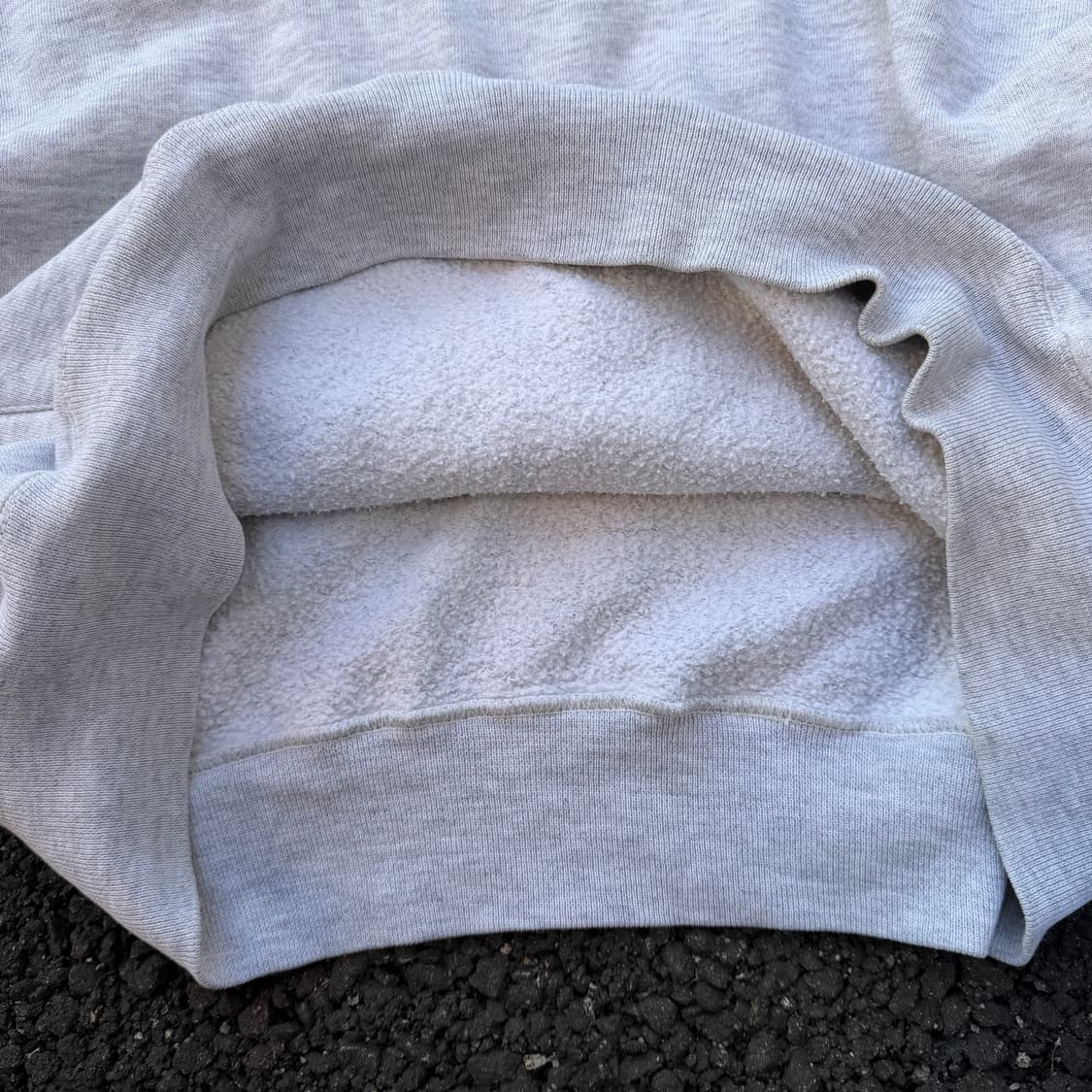 90s 빈티지 러셀 후드 그레이 L 상품이미지5