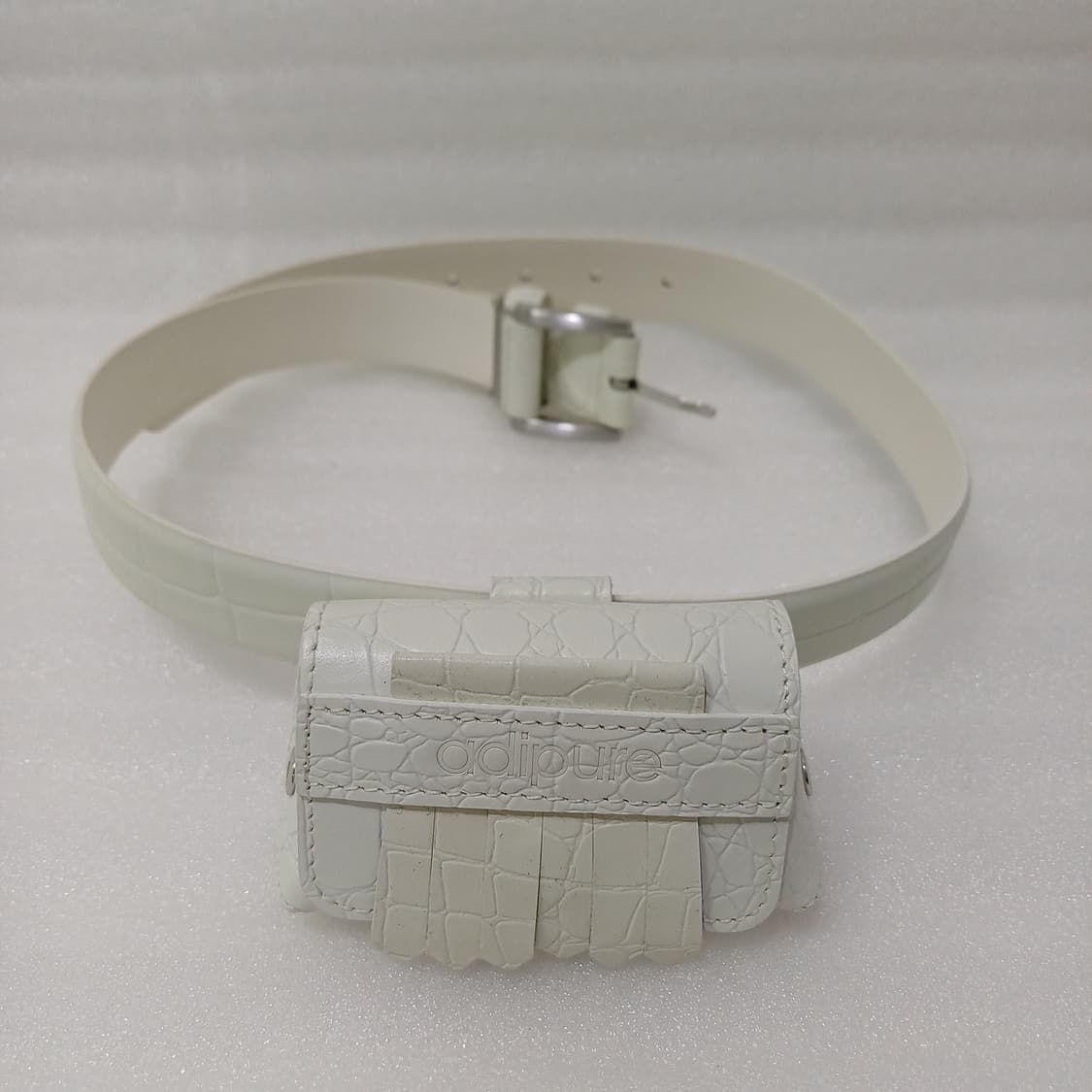 아디다스 골프 여성 가죽 벨트 S ~ M + 볼케이스 흰색 사랑봉봉 상품이미지3