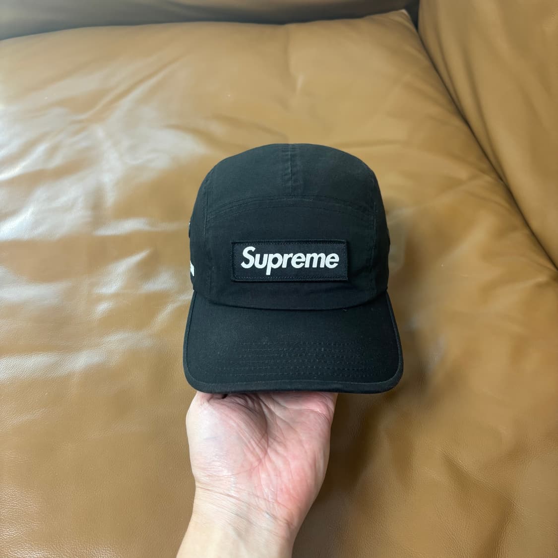 Supreme 슈프림 22ss 밀리터리 워시드 블랙 캠프캡 모자 상품이미지3