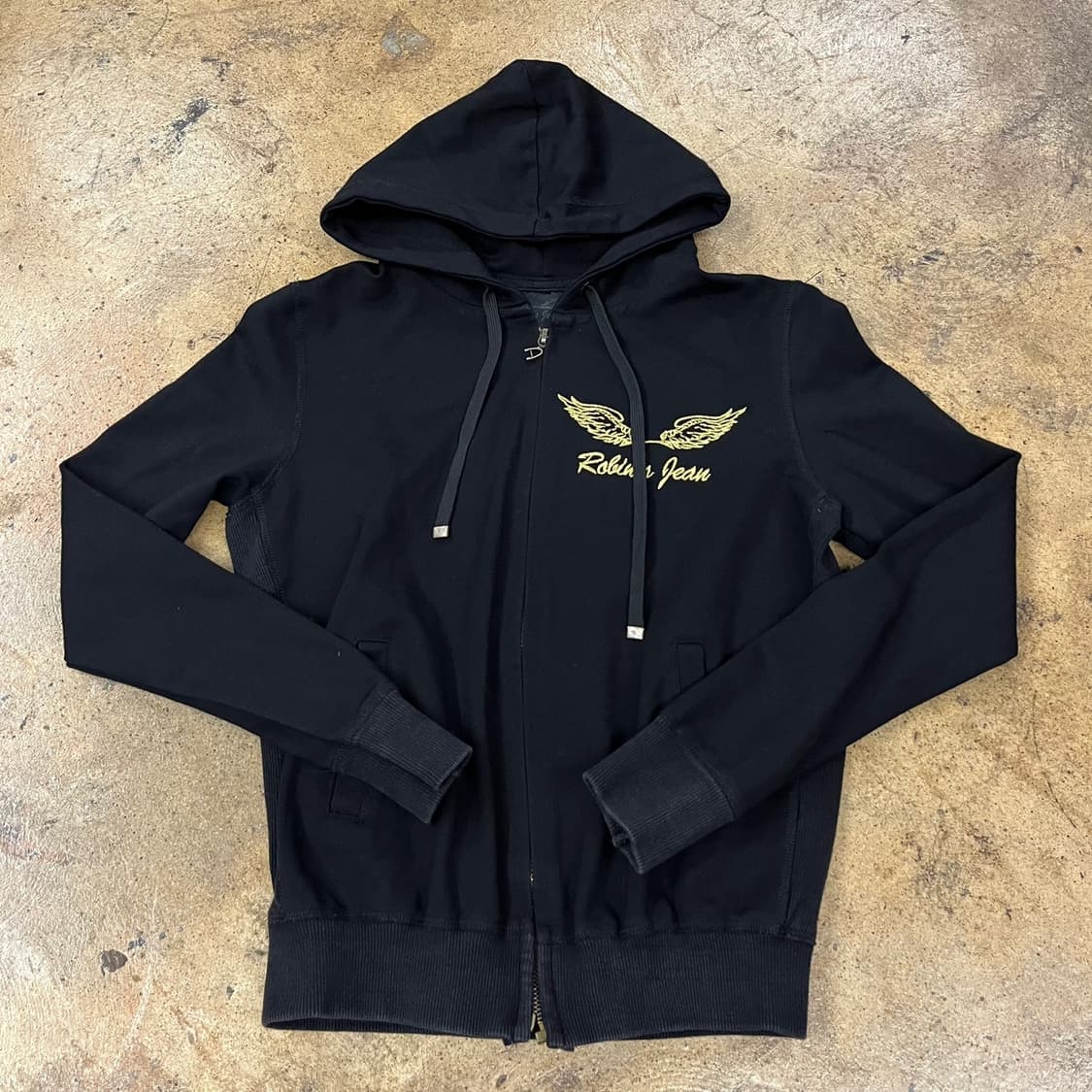 로빈슨진 로빈스진 검금 블랙 골드 후드집업 상품이미지2