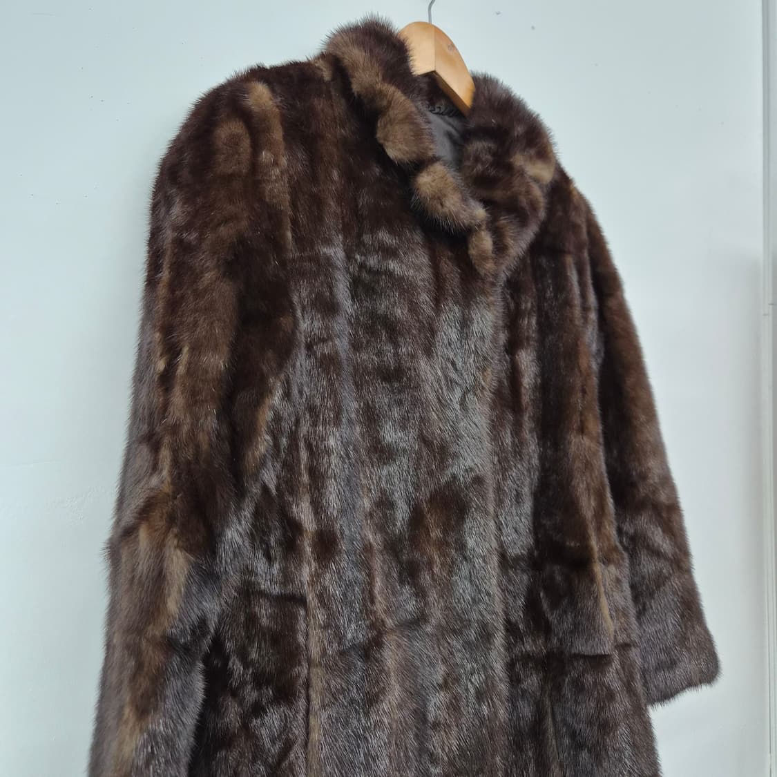 밍크 털 코트 브라운 여성 M 상품이미지2