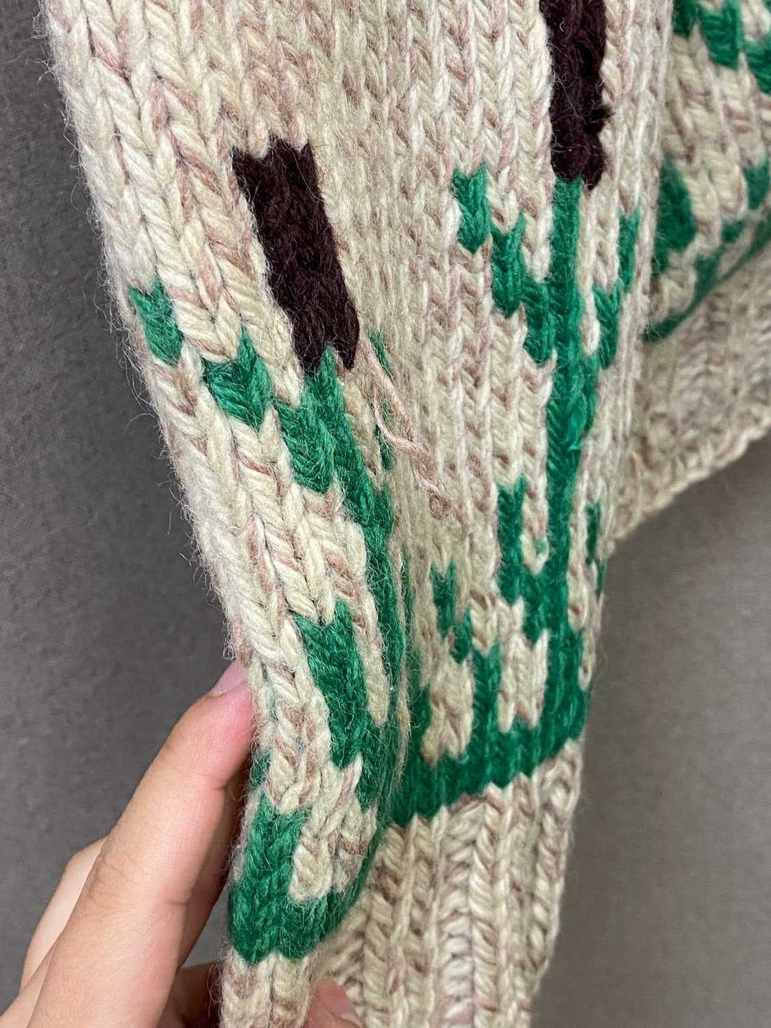 60s 코위찬 니트 집업 상품이미지6