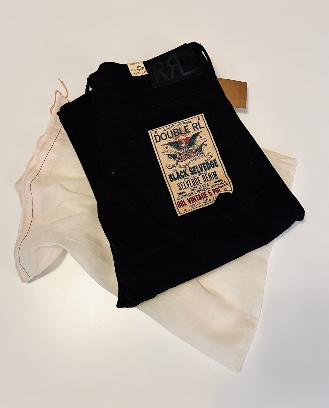 RRL 더블알엘 빈티지 파이브포켓 블랙온블랙 32X30 신품 상품이미지2