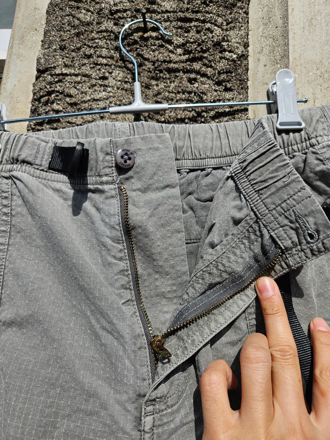 Gramicci 22SS 립스탑 루즈 테이퍼드 팬츠 / 그레이 L 상품이미지3