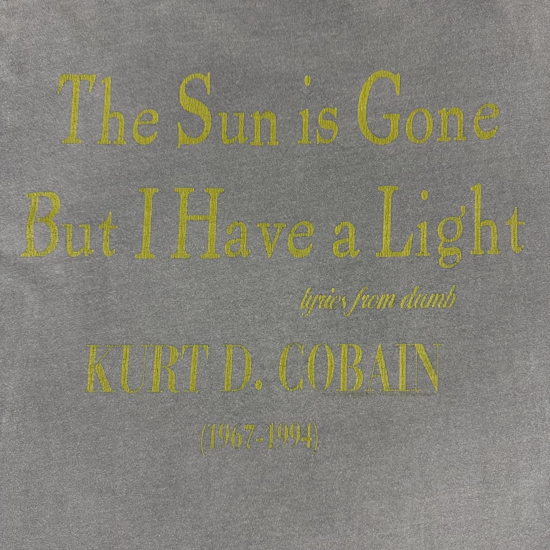 빈티지 90s Kurt Cobain 커트코베인 메모리얼 티셔츠 상품이미지5