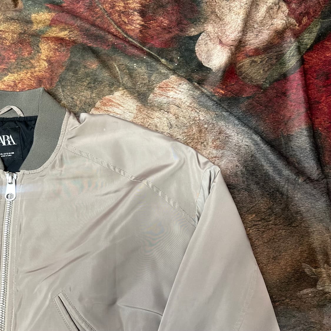 자라 빈티지 베이지항공점퍼 S 상품이미지2