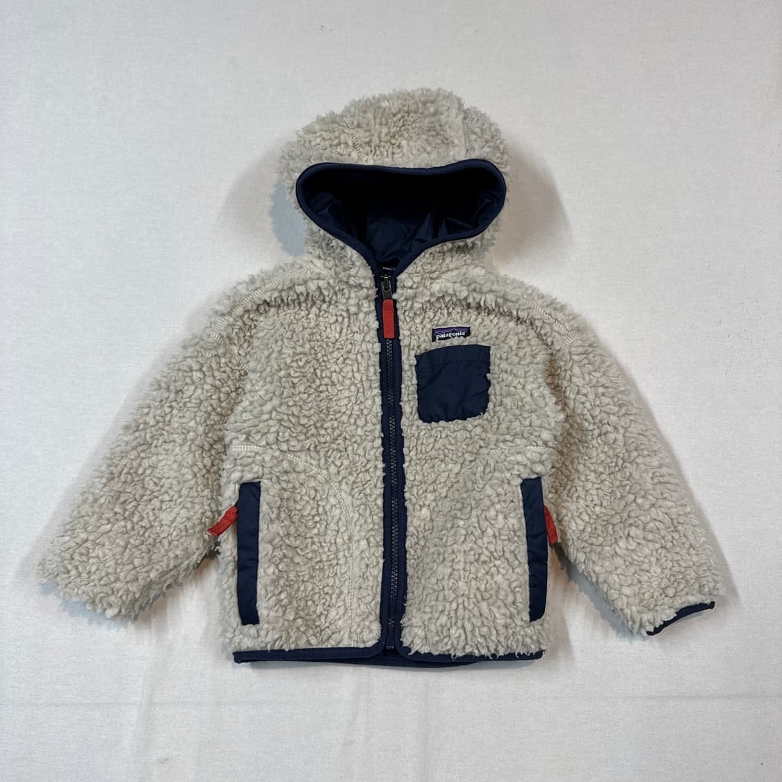 3T) 파타고니아 딥파일 플리스 후드 자켓 아이보리 아동용 상품이미지1