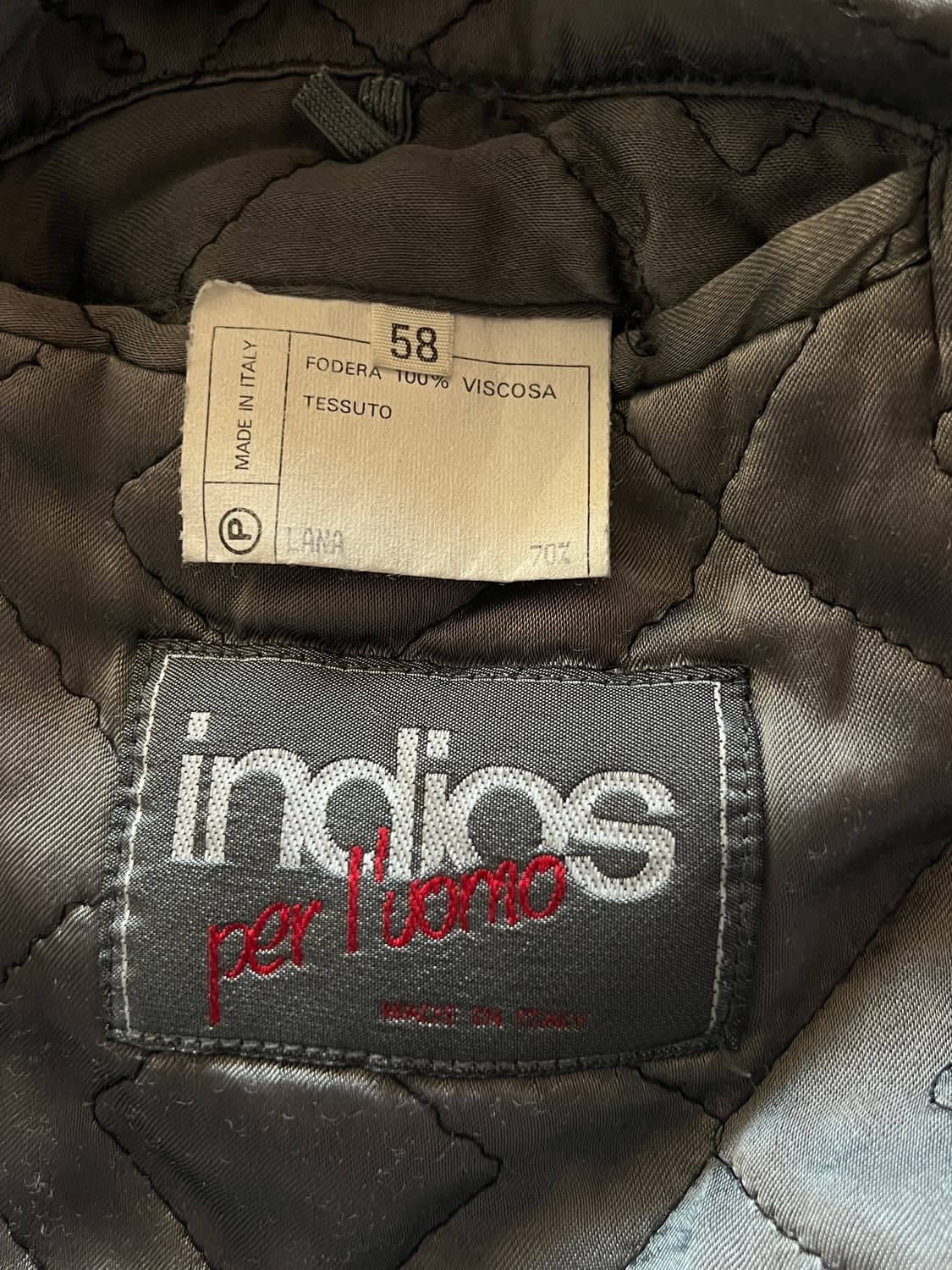 레더 울 자켓 ITALY 상품이미지4