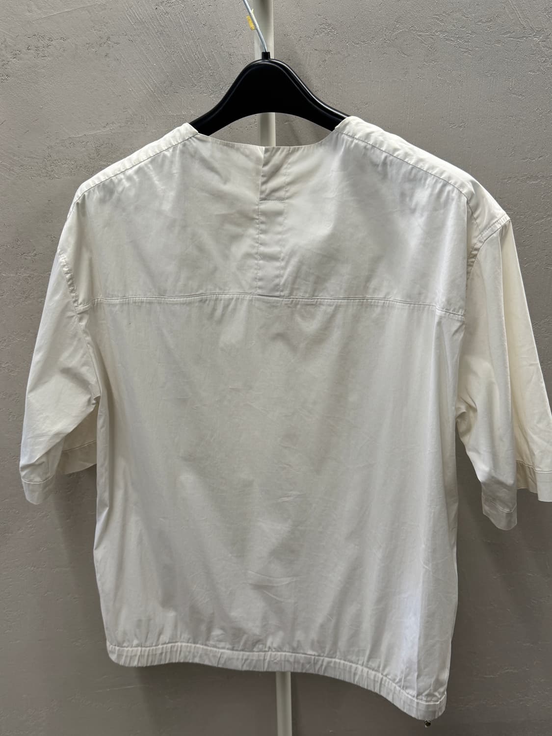 SYSTEM 화이트 숏 슬리브 블라우스  상품이미지2