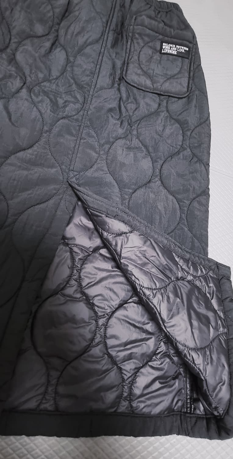 라이프워크 퀼팅 롱 누빔 스커트 상품이미지6