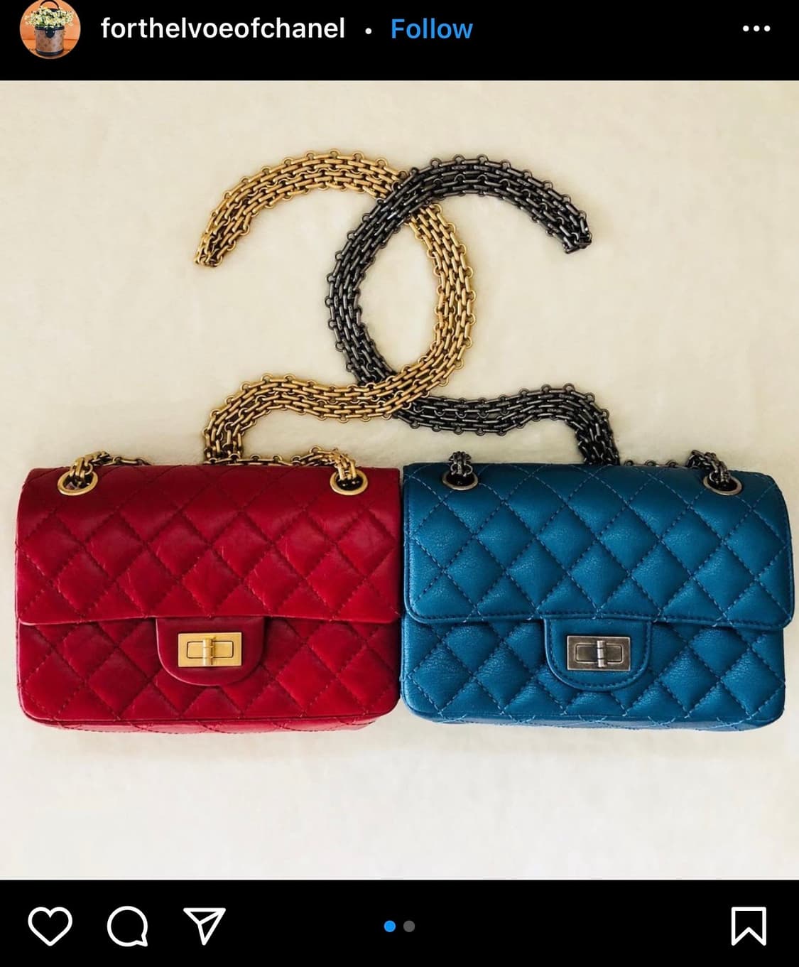 샤넬 빈티지 미니 레드  상품이미지1