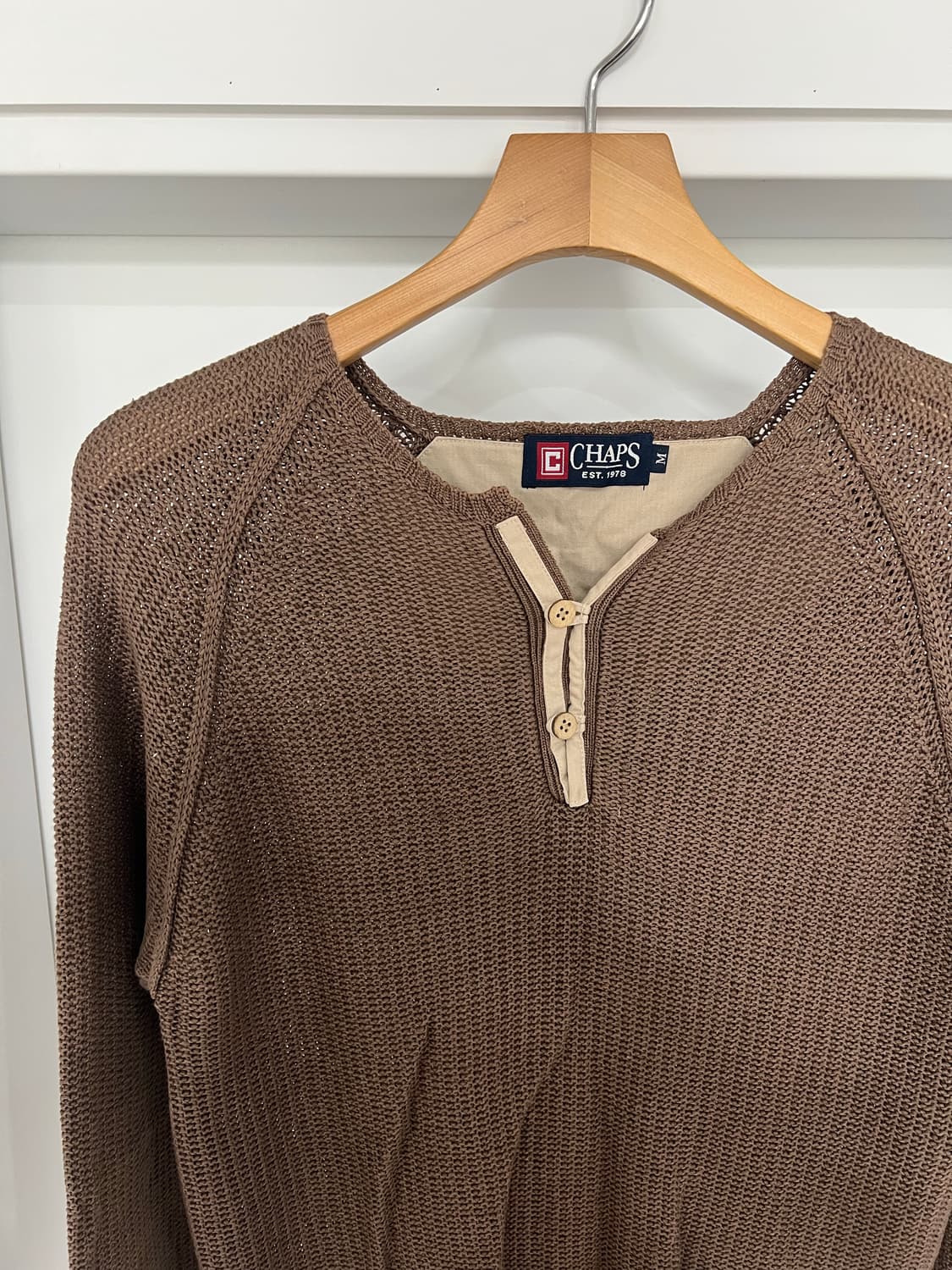 챕스 빈티지 헨리넥 니트 상품이미지3