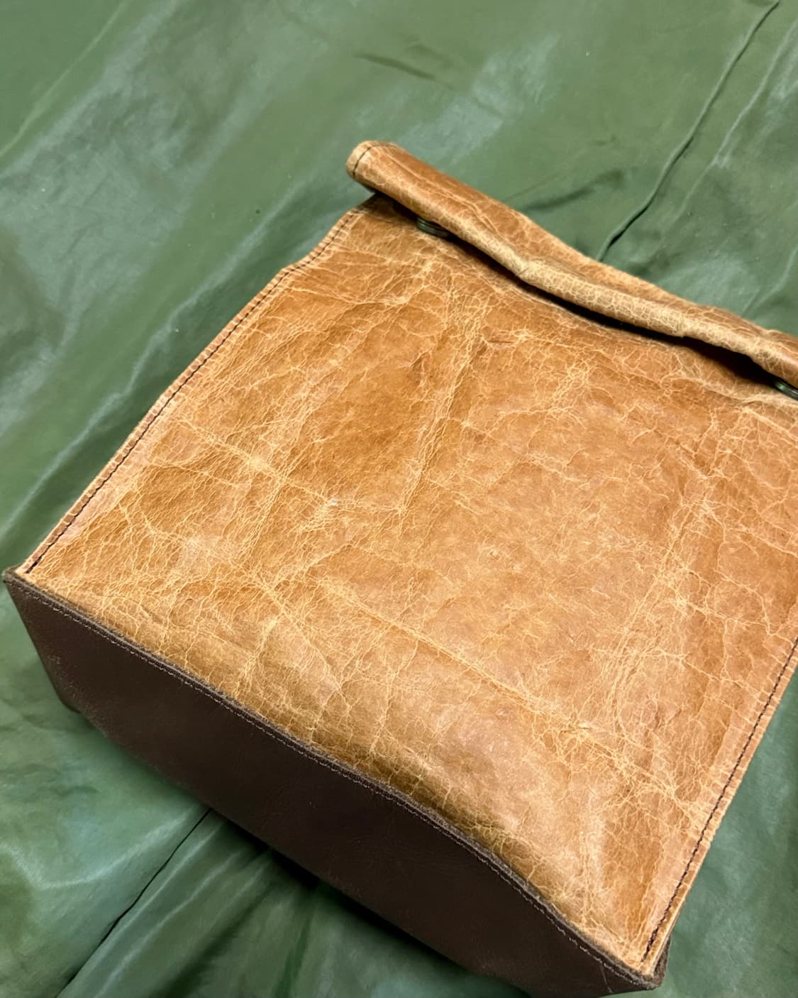 빈티지 크라프트 파우치 백 상품이미지2