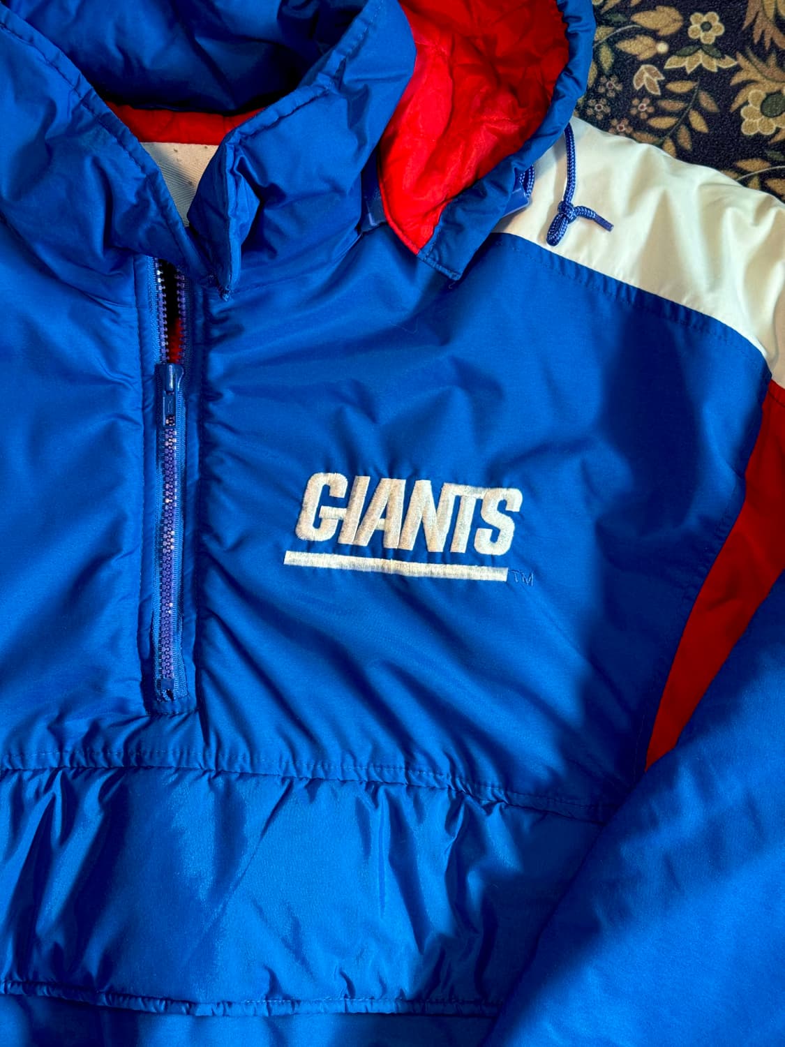 90s 뉴욕 자이언츠 NFL 동계용 올드스쿨 아노락 자켓 상품이미지2