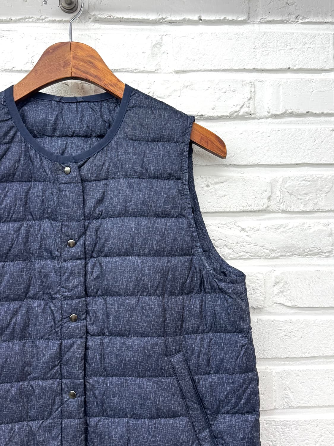 블루 다운 경량패딩조끼 상품이미지4