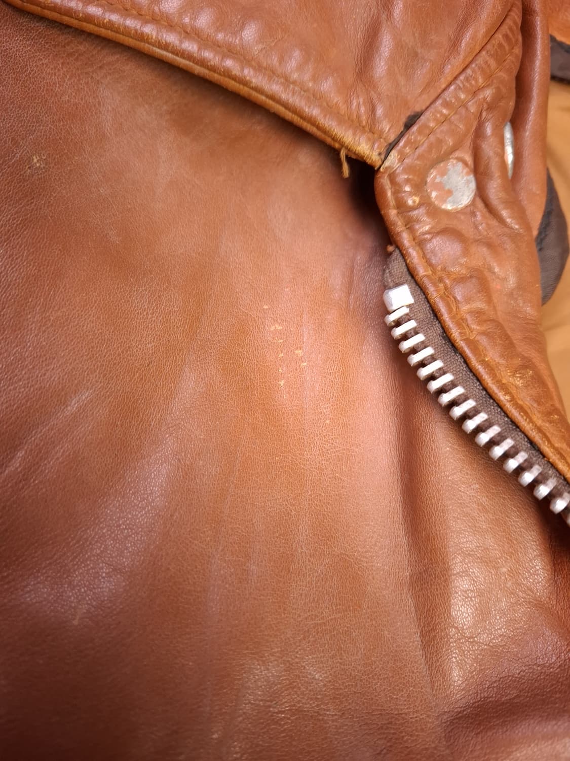 오리지날 미국제조 쇼트 리얼레더 항공자켓 상품이미지10