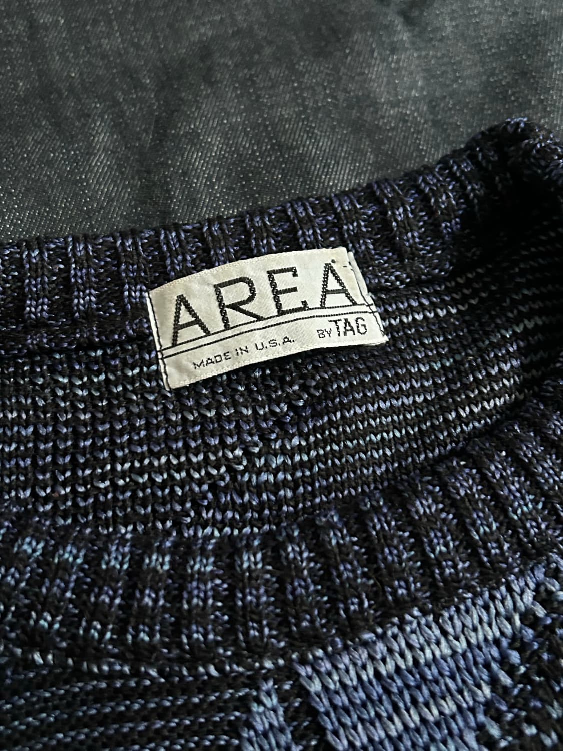 90s 빈티지 버드아이 니트 Made in USA 상품이미지4