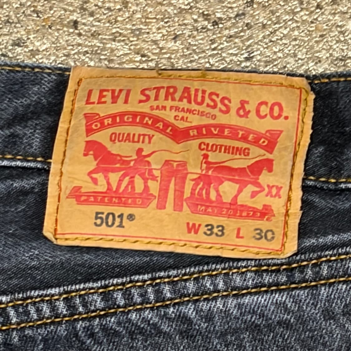 00s 미국 빈티지 리바이스 501 블랙진 청바지 상품이미지9