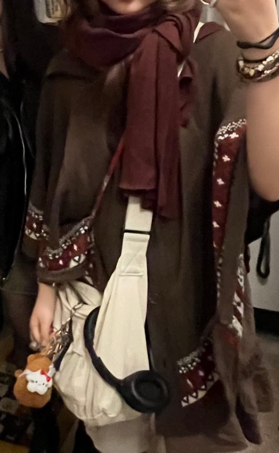 모리걸 후드 판초 케이프 상품이미지3