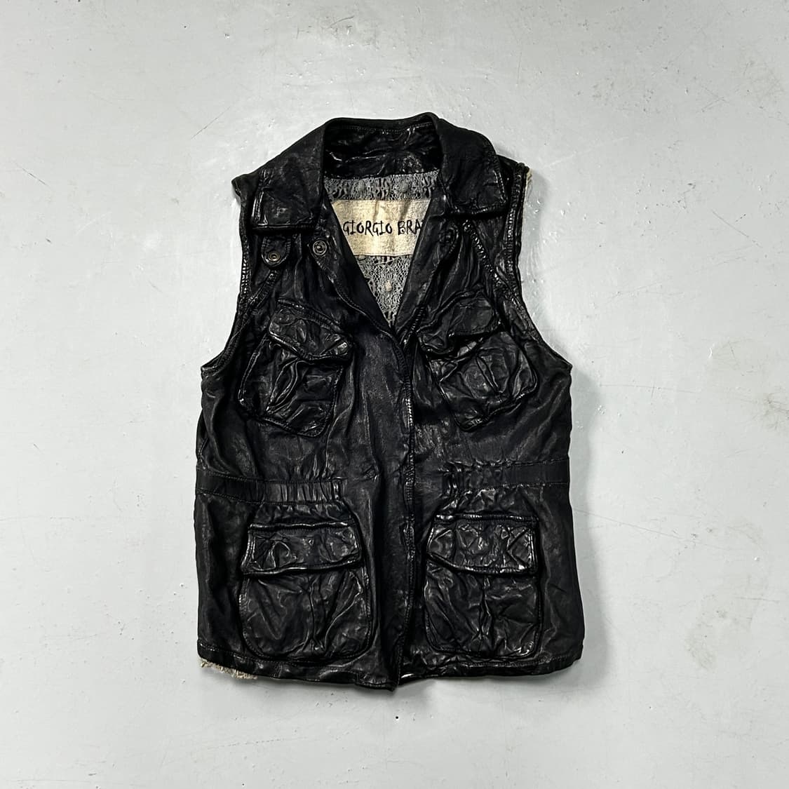 Giorgio Brato Real Leather Vest  상품이미지1
