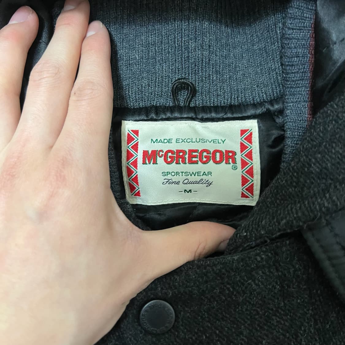 맥그리거 빈티지 빅로고 누빔 울 자켓 M/95  상품이미지6