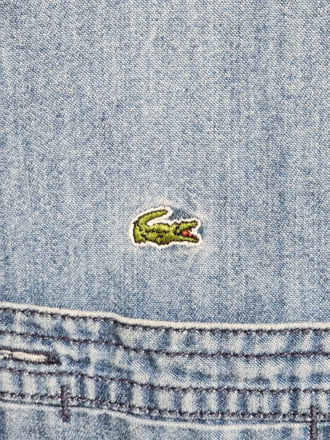 (M) 라코스테 청남방 중청 포켓 로고 데님셔츠  상품이미지4
