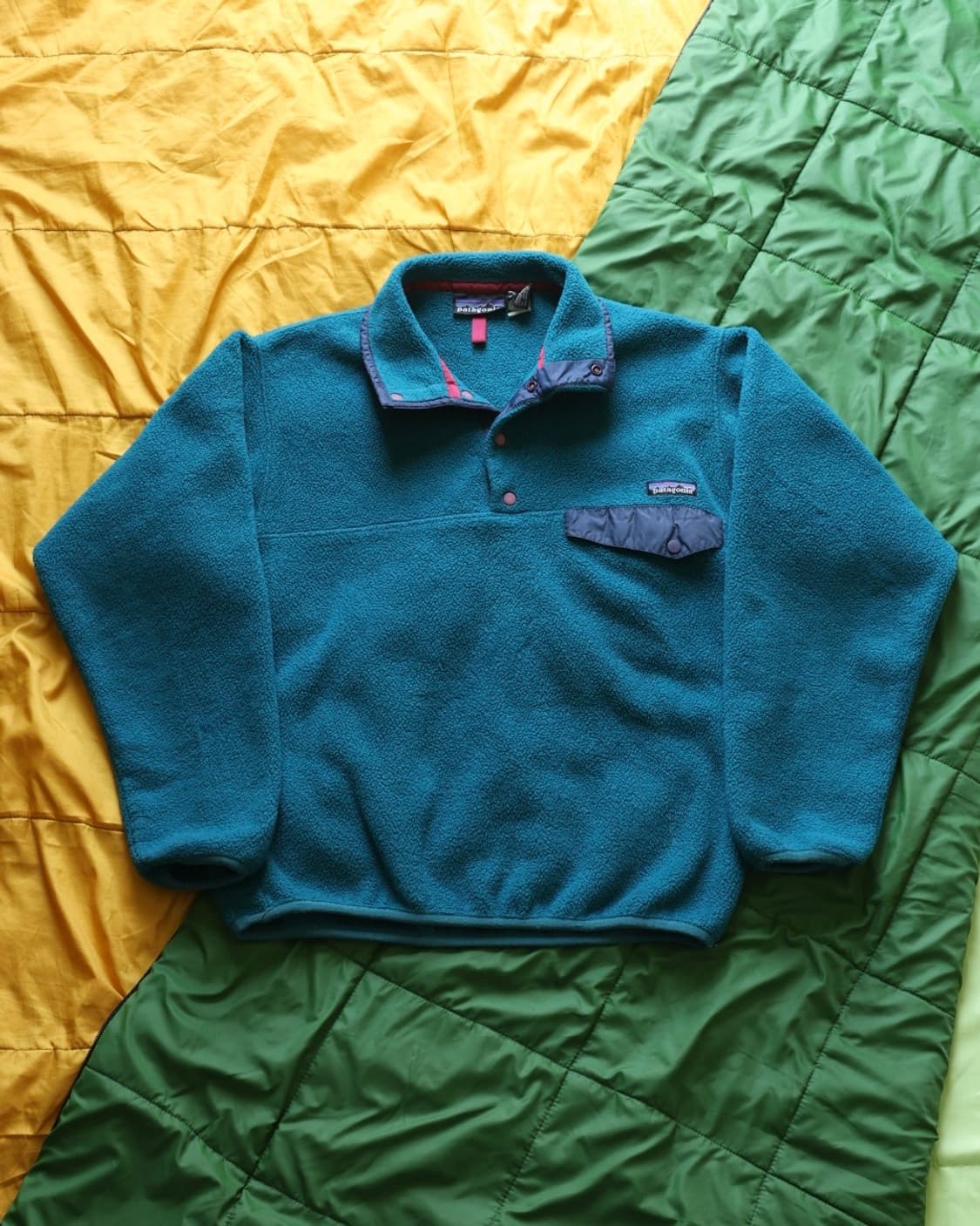 파타고니아 90s 빈티지 스냅티 플리스 딥 틸 상품이미지1
