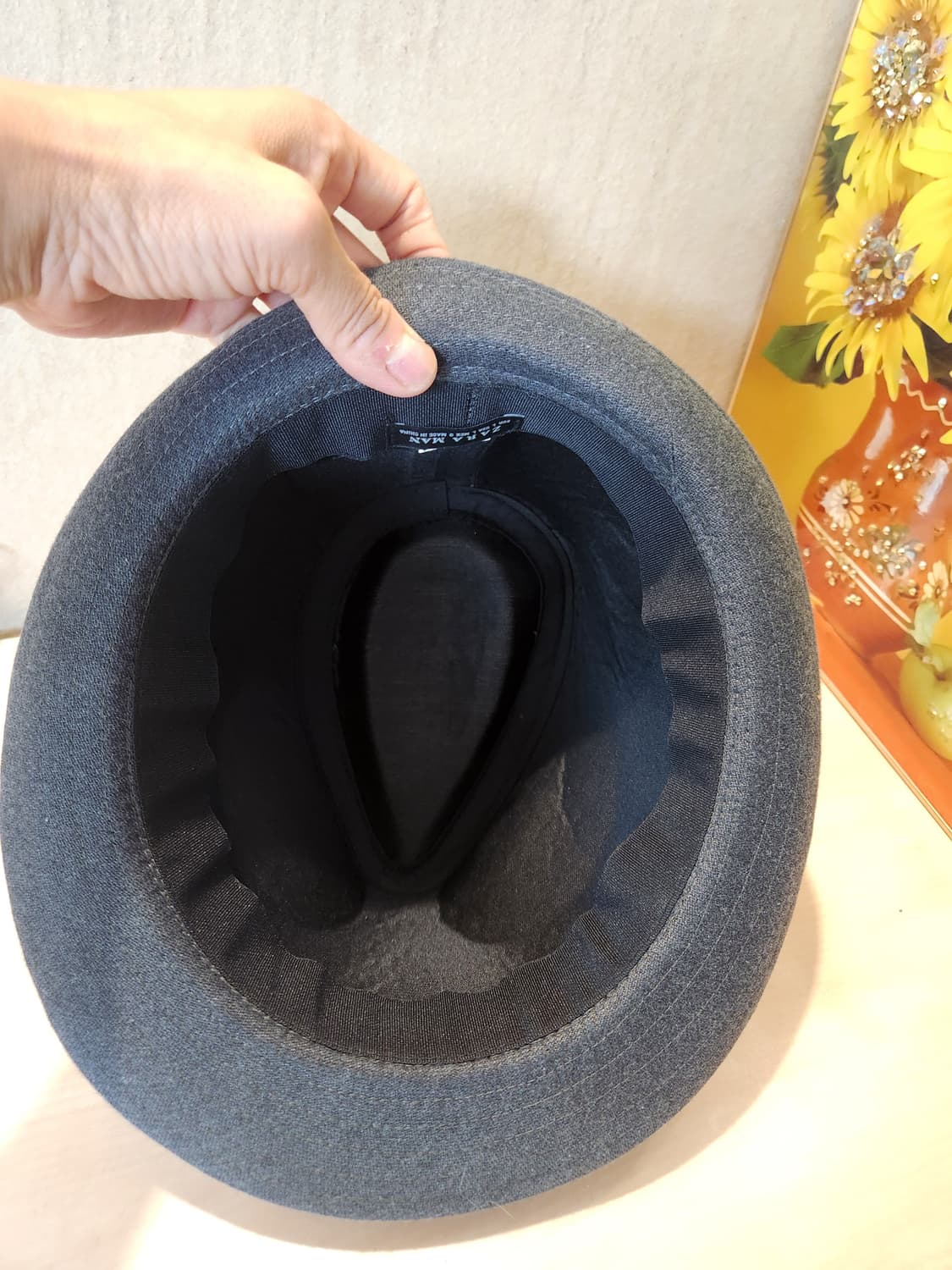 “ZARA MAN 그레이 페도라햇 🎩 감성+댄디 무드 필수템” 상품이미지5