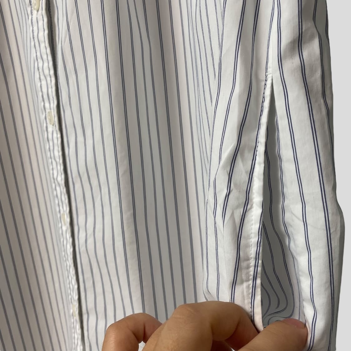 (여성S)MUJI 무인양품 슬리브리스 스트라이프 원피스 상품이미지4