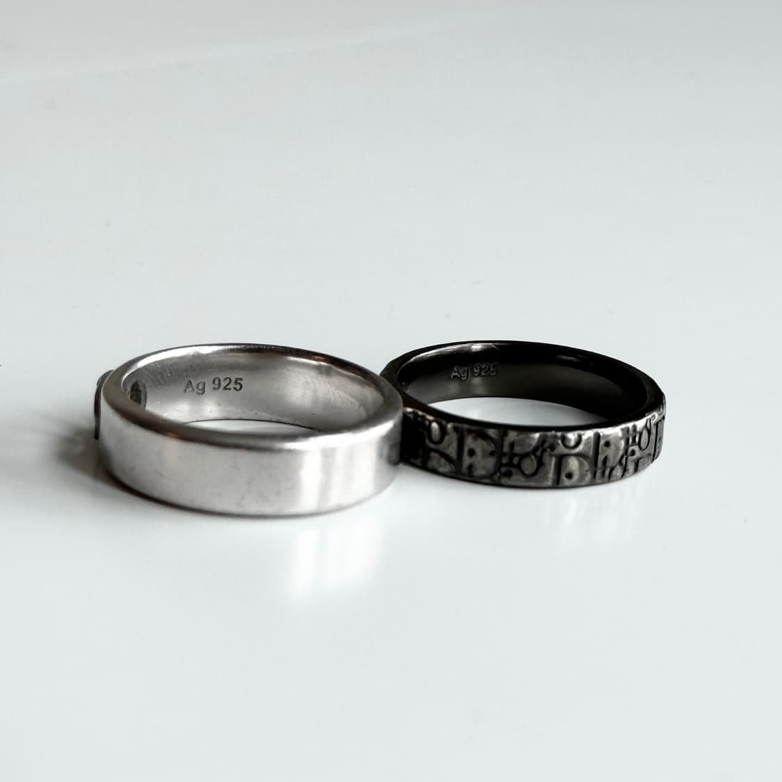 [정품] 24FW 디올 반지 남성용 Dior Oblique 반지 세트 상품이미지9