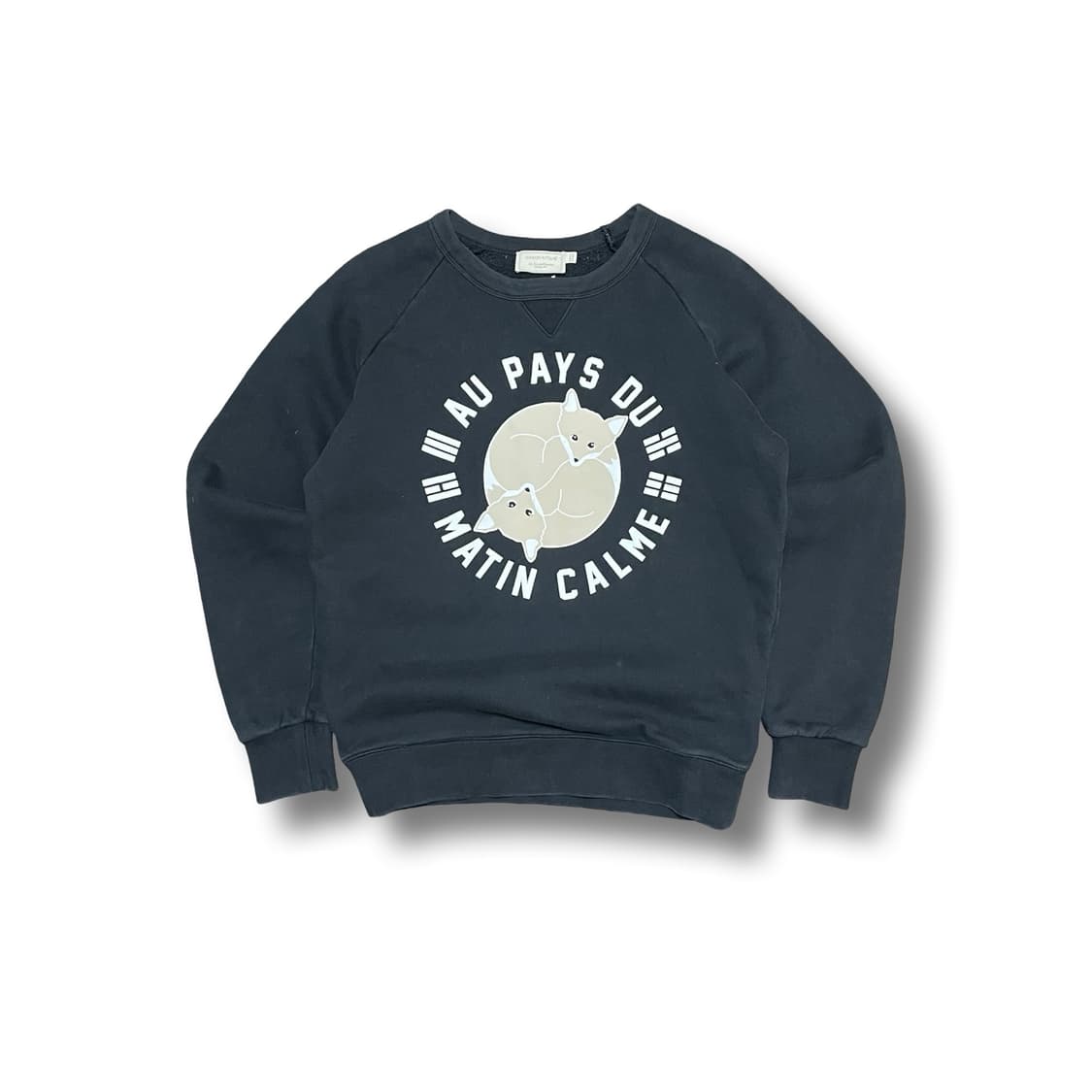 [S] 메종키츠네 폭스 자수 맨투맨 상품이미지1