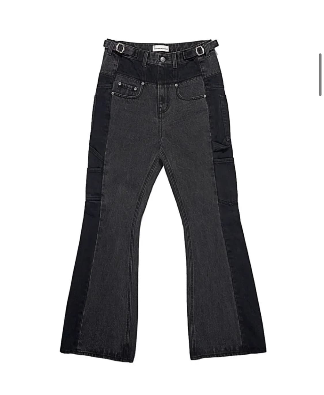 스키즘인듀싱 FR BOOT CUT JEANS BLACK 데님 상품이미지5