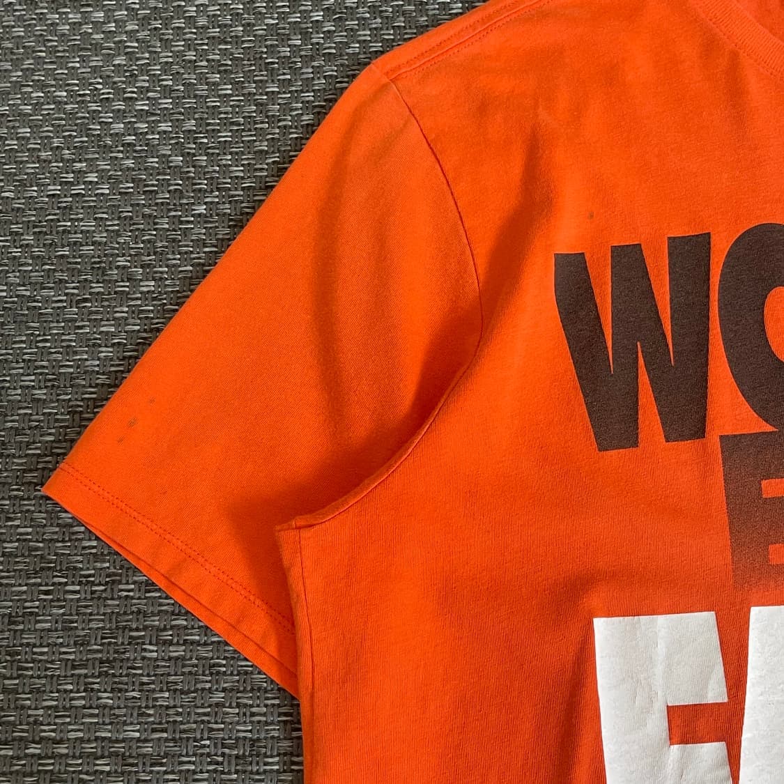 나이키 오렌지 프린팅 드라이핏 반팔 티셔츠 XL 상품이미지4