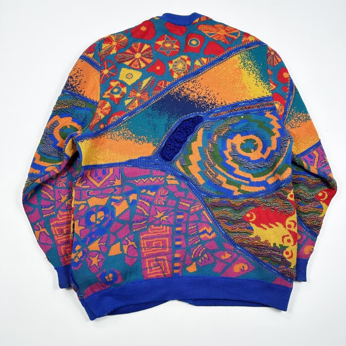 VTG 빈티지 노르딕 케이블 니트 가디건 (M) 상품이미지3