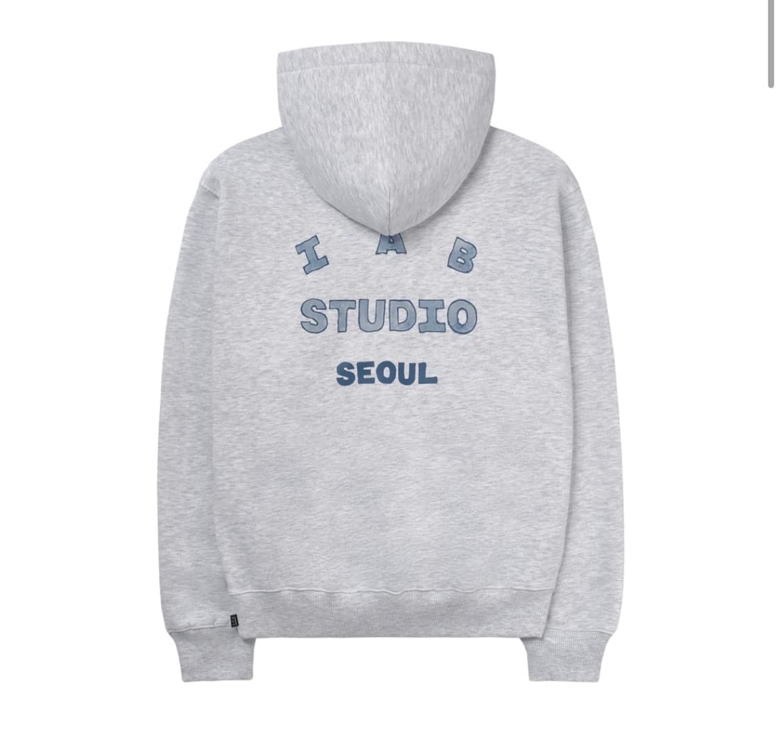 L 아이앱 스튜디오 iab 서울 후드티 라이트 그레이 미개봉 판매 상품이미지1