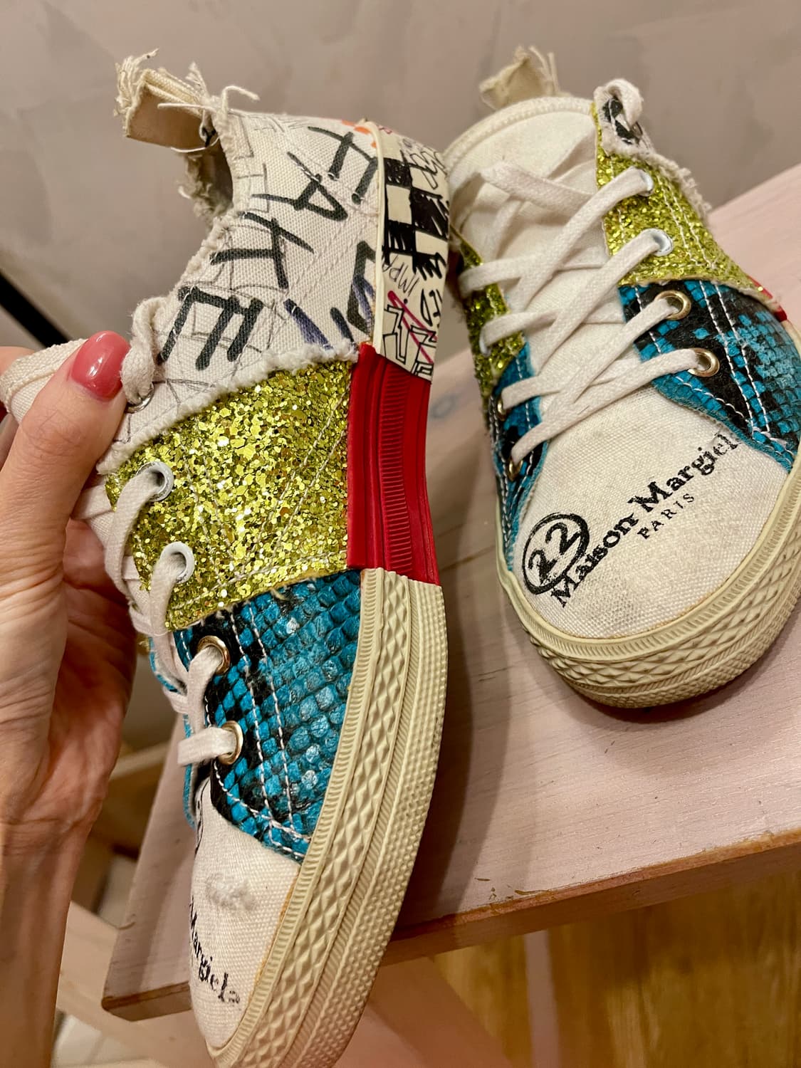 메종 마르지엘라 22로고스니커즈  240 상품이미지5