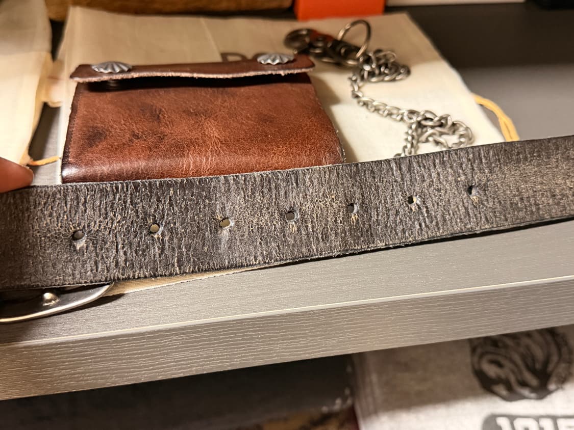 RRL 핸드 버니시 벨트 32사이즈 상품이미지4