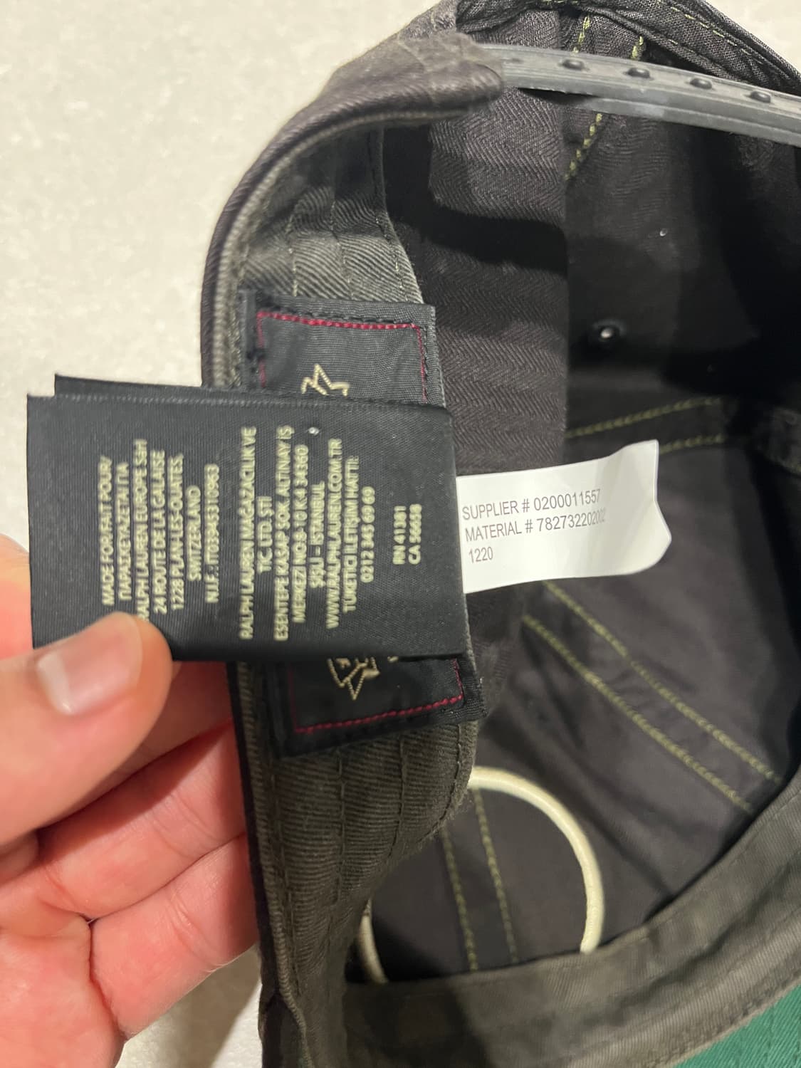 rrl 윙로고 볼캡 블랙 상품이미지6