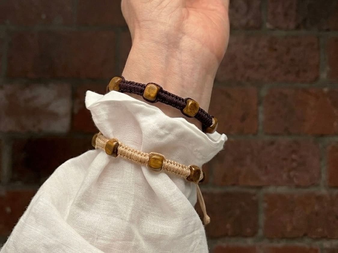 [담슨] 체스넛&샌드 매듭 팔찌 Chestnut&Sand Bracelet 상품이미지1