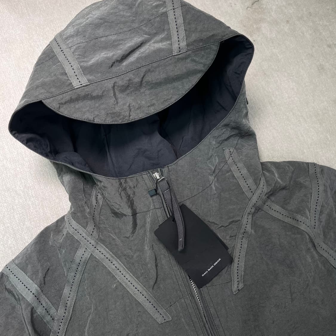 100 산산기어 웨빙 자켓 블루 차콜 상품이미지2