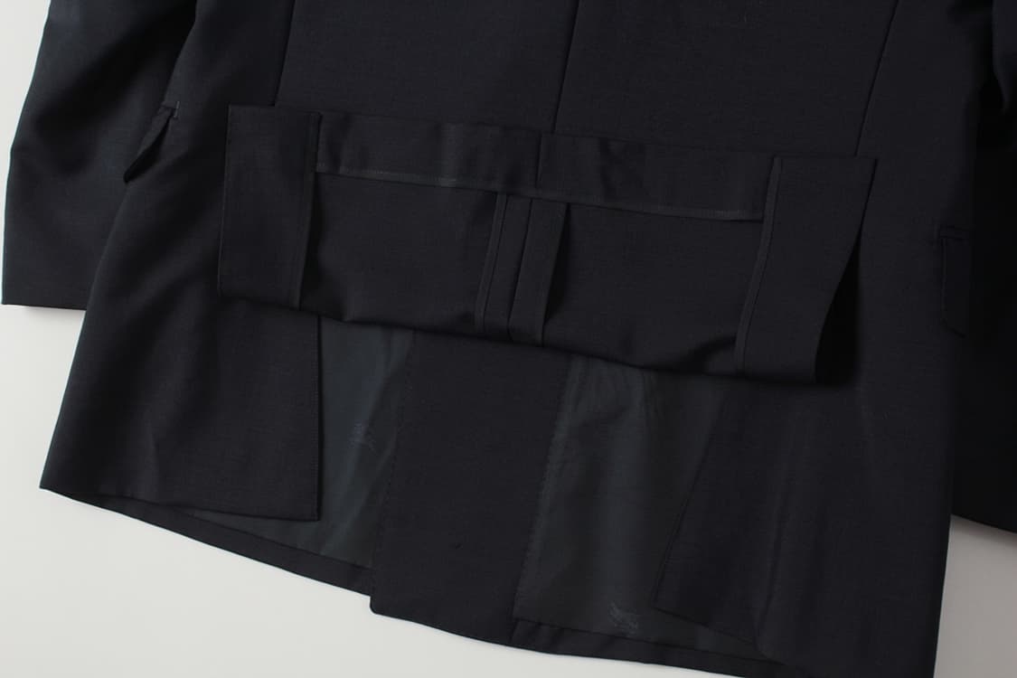 BURBERRYS 90s 버버리 모헤어 블렌드 네이비 블레이저 상품이미지6