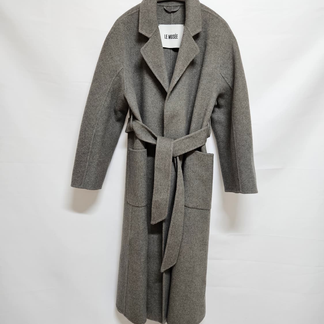 36 뮤제 미니멀 울 캐시미어 롱코트 상품이미지1