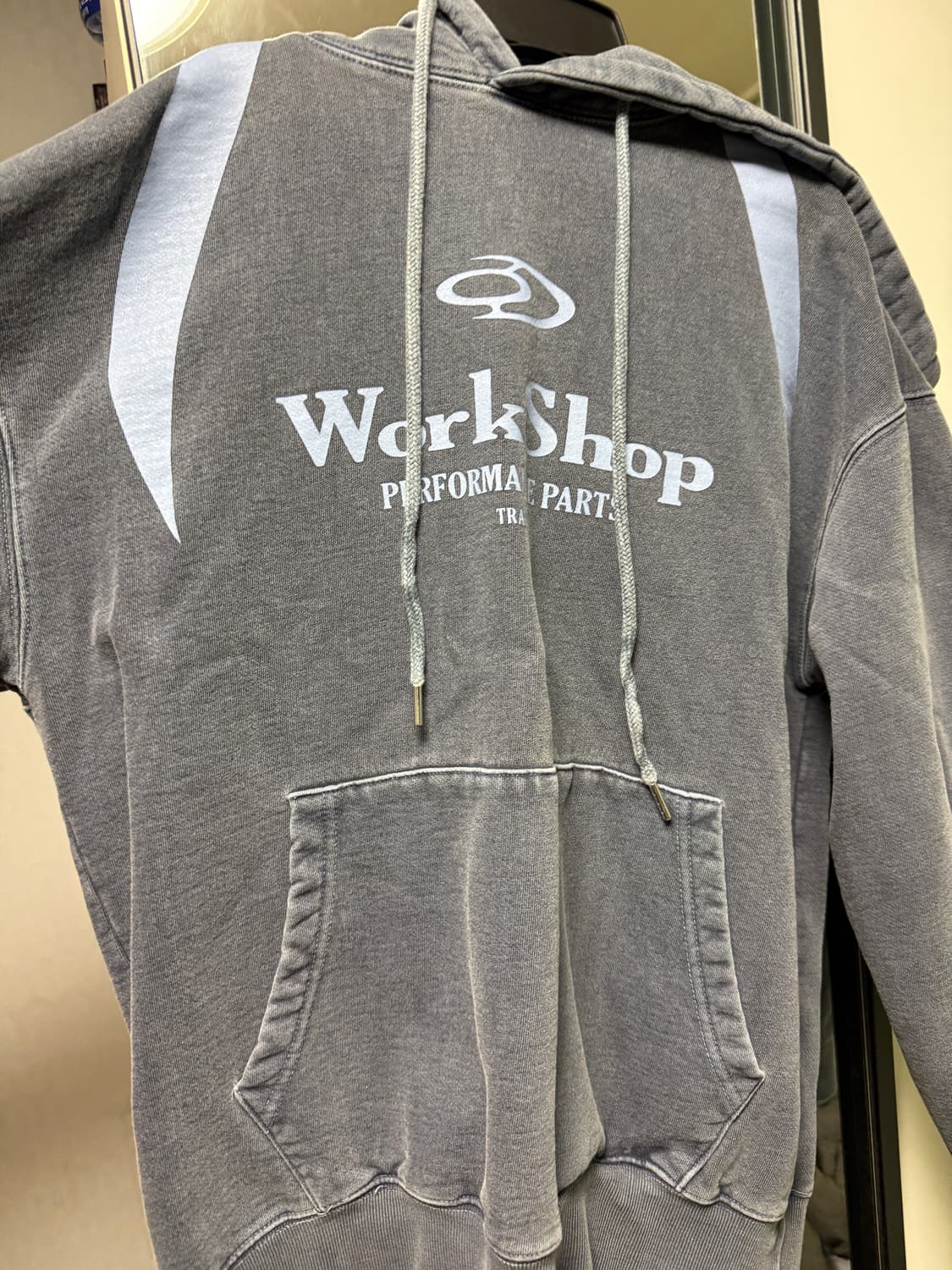 트레블 워크샵 디비전 후드티 M 다크 블루 상품이미지2