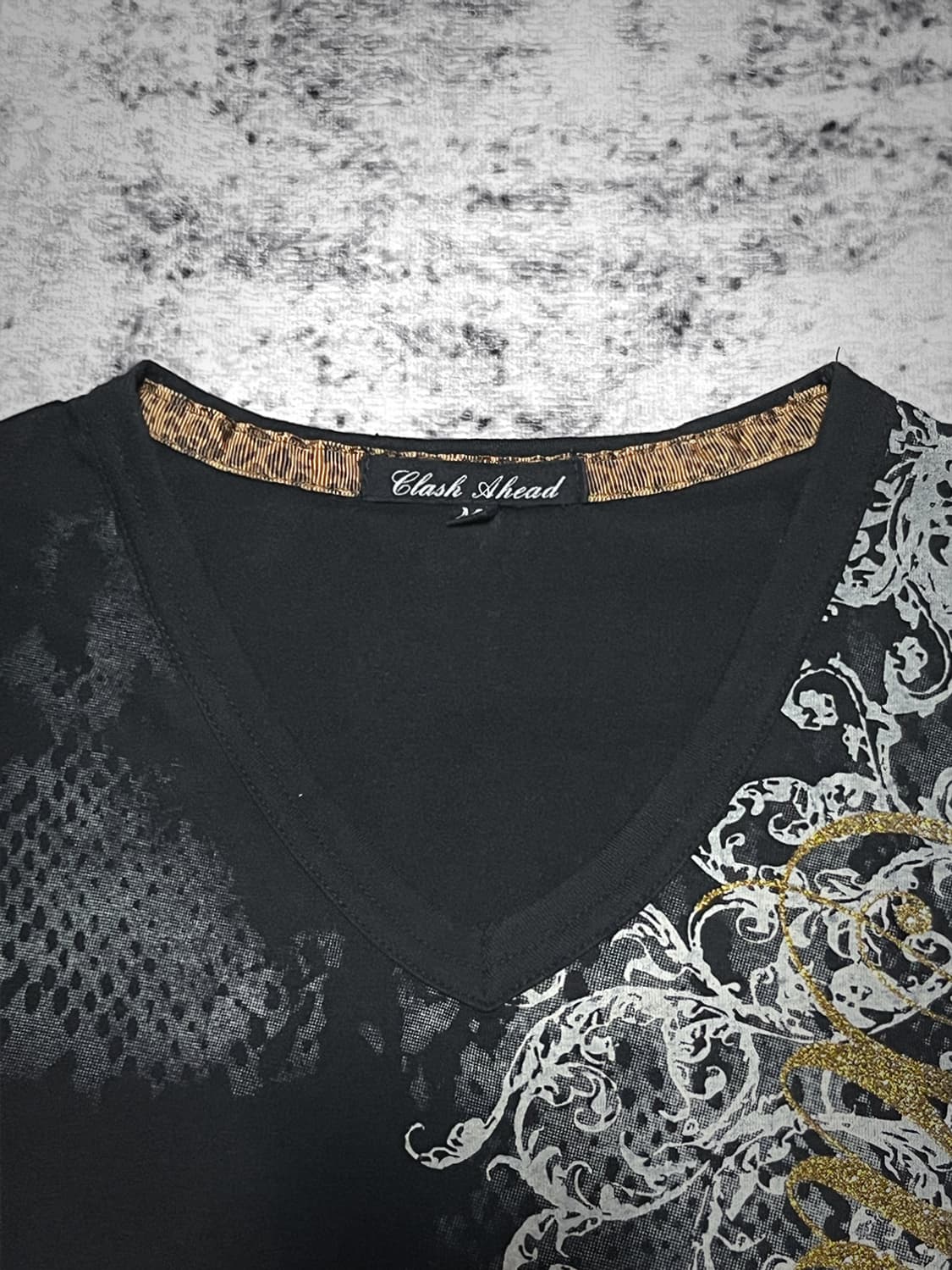 (clash ahead) 00s glitter graphic t  상품이미지5