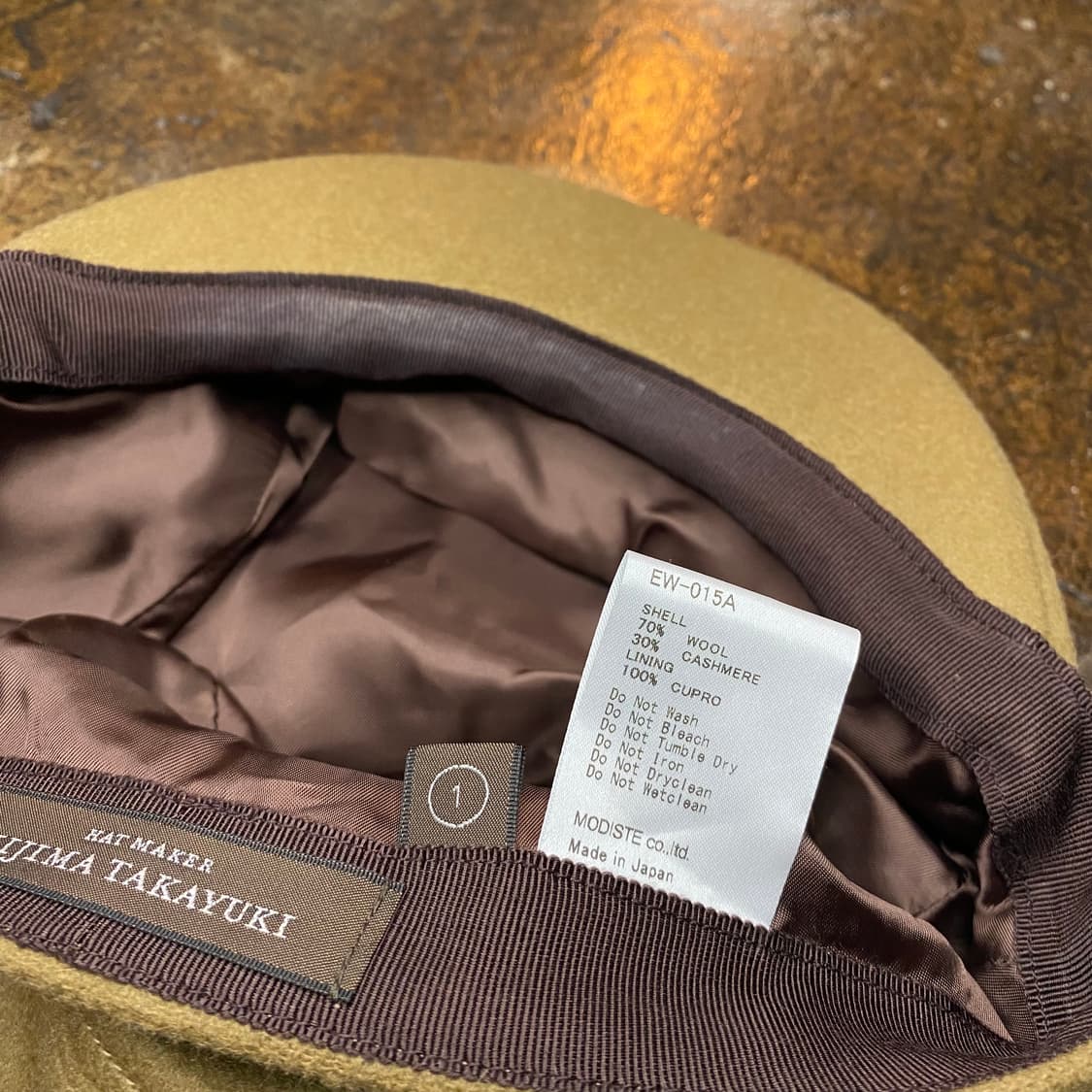 키지마타카유키 울 캐시미어 캡 상품이미지7