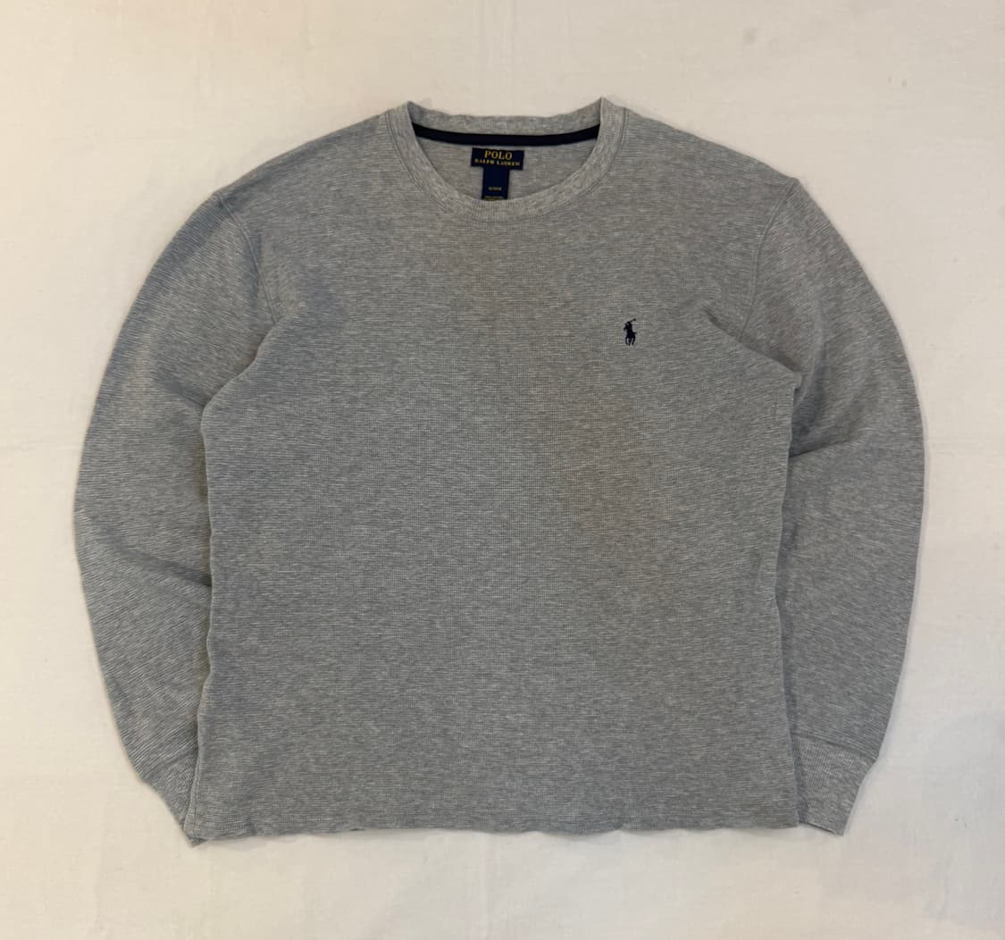 폴로 랄프로렌 와플 써멀 롱슬리브 그레이 상품이미지1